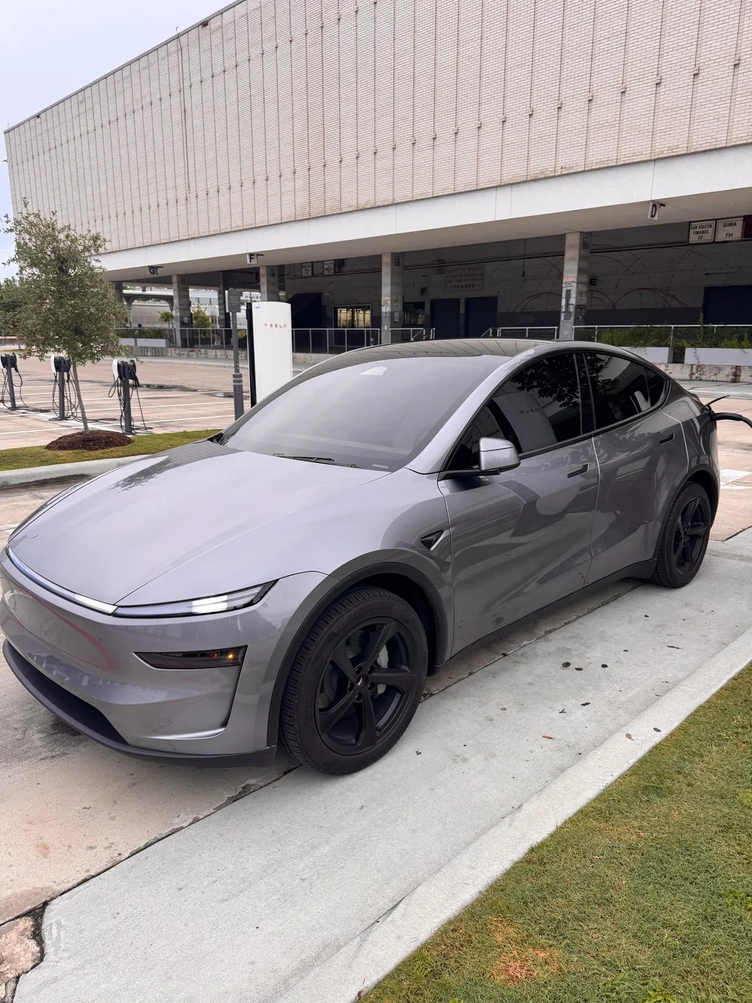 Tesla Model Y with window tint installed