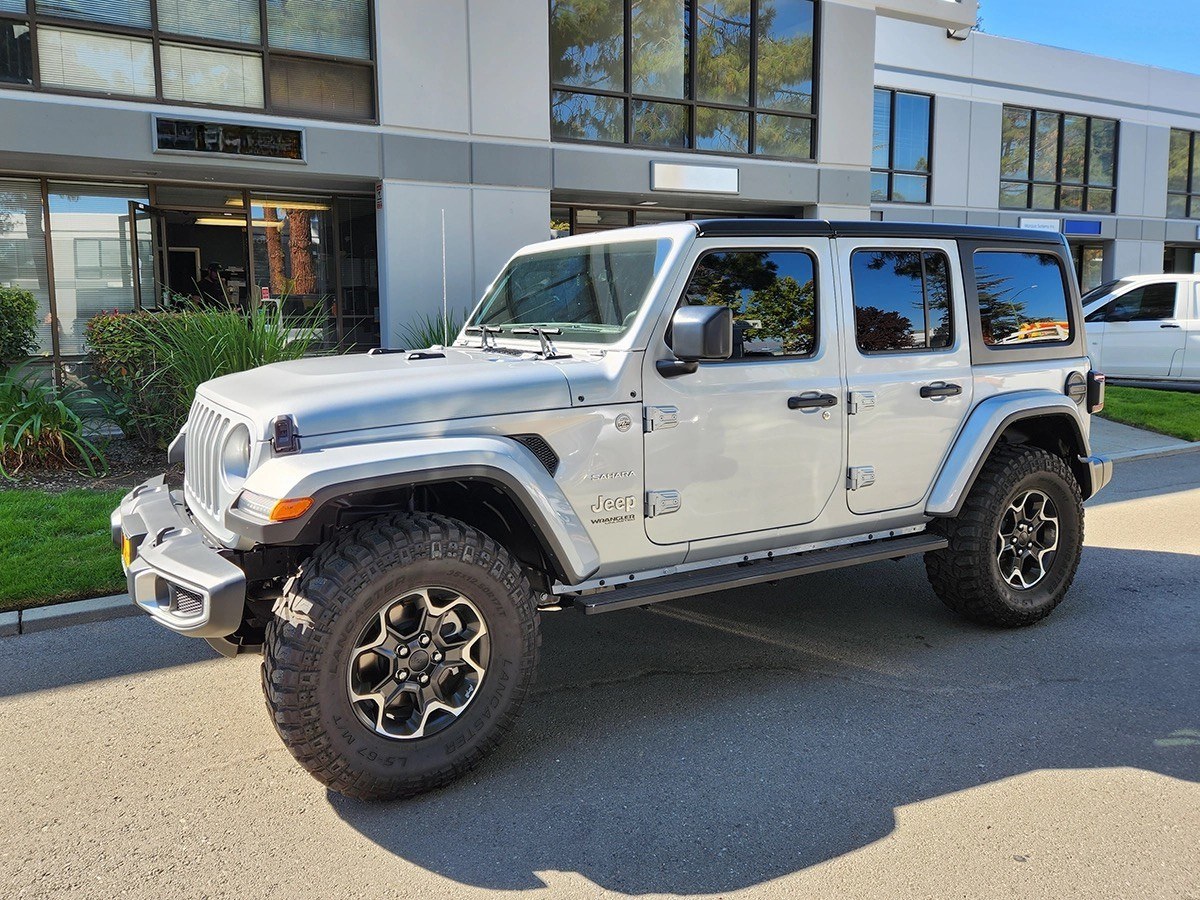 Jeep Wrangler with window tint