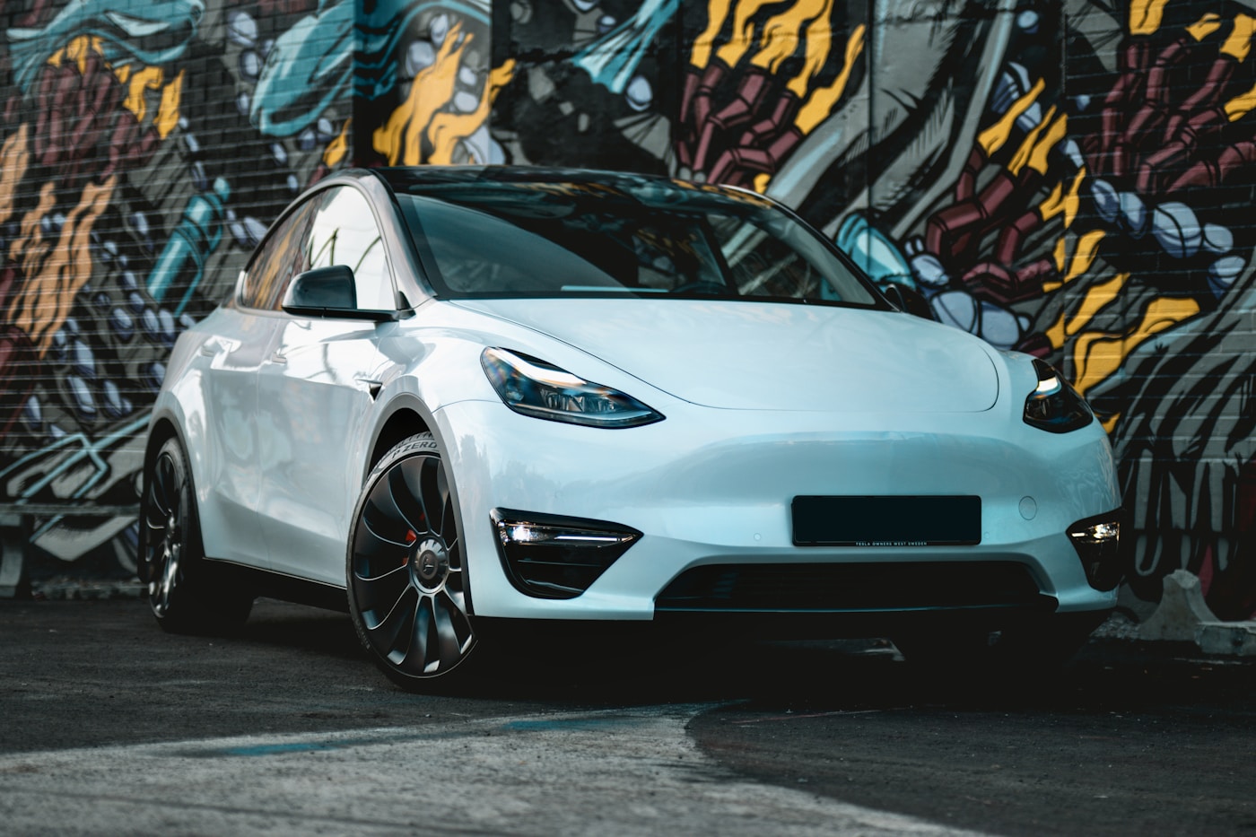 Tesla with window tint