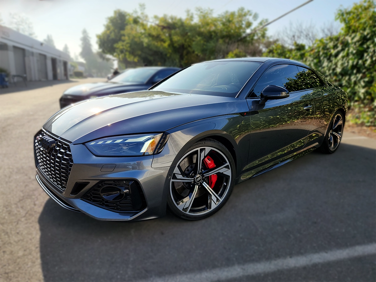 Car with ceramic window tint installed